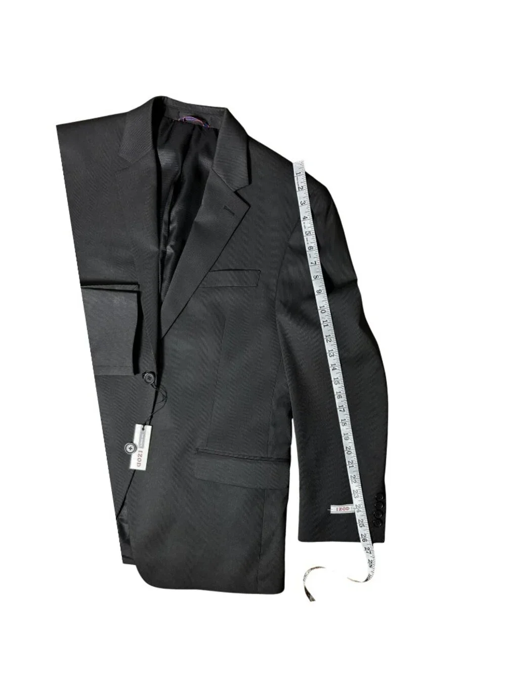 IZOD Men's Black Suit Jacket 42R NWT Formal